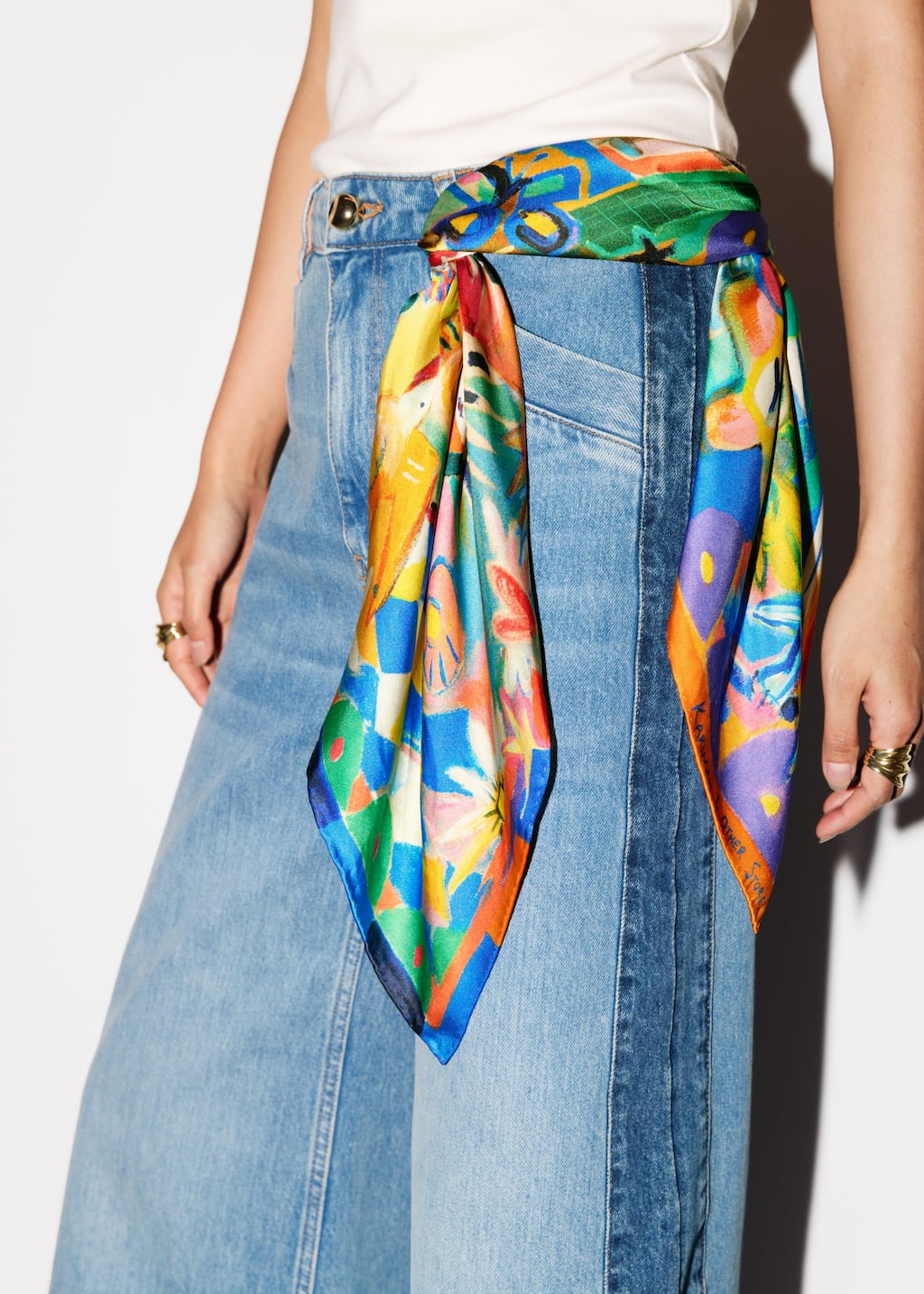 Limited-Edition Organic Silk Scarf - Multi-colored
