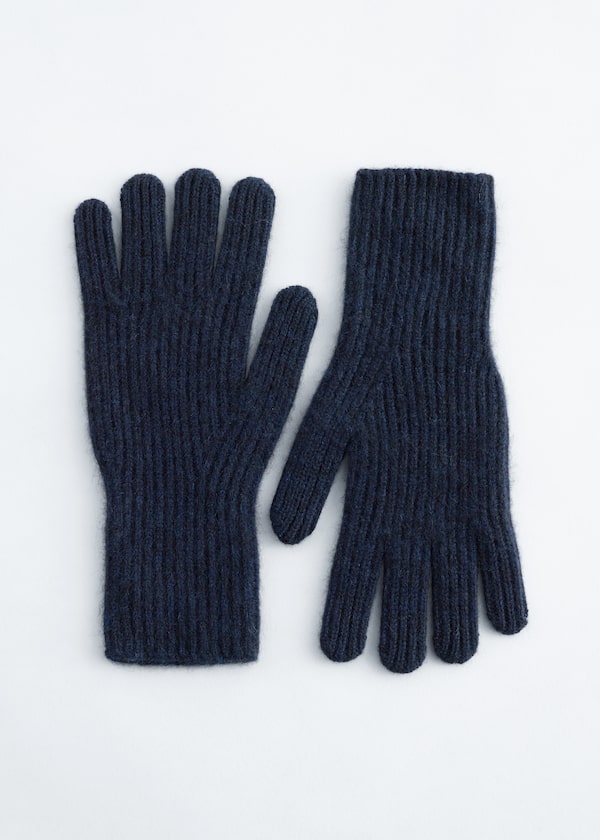 Ribbed Cashmere Gloves