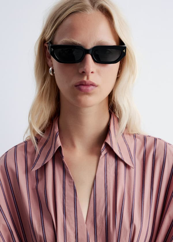 Fitted-Waist Cotton Shirt