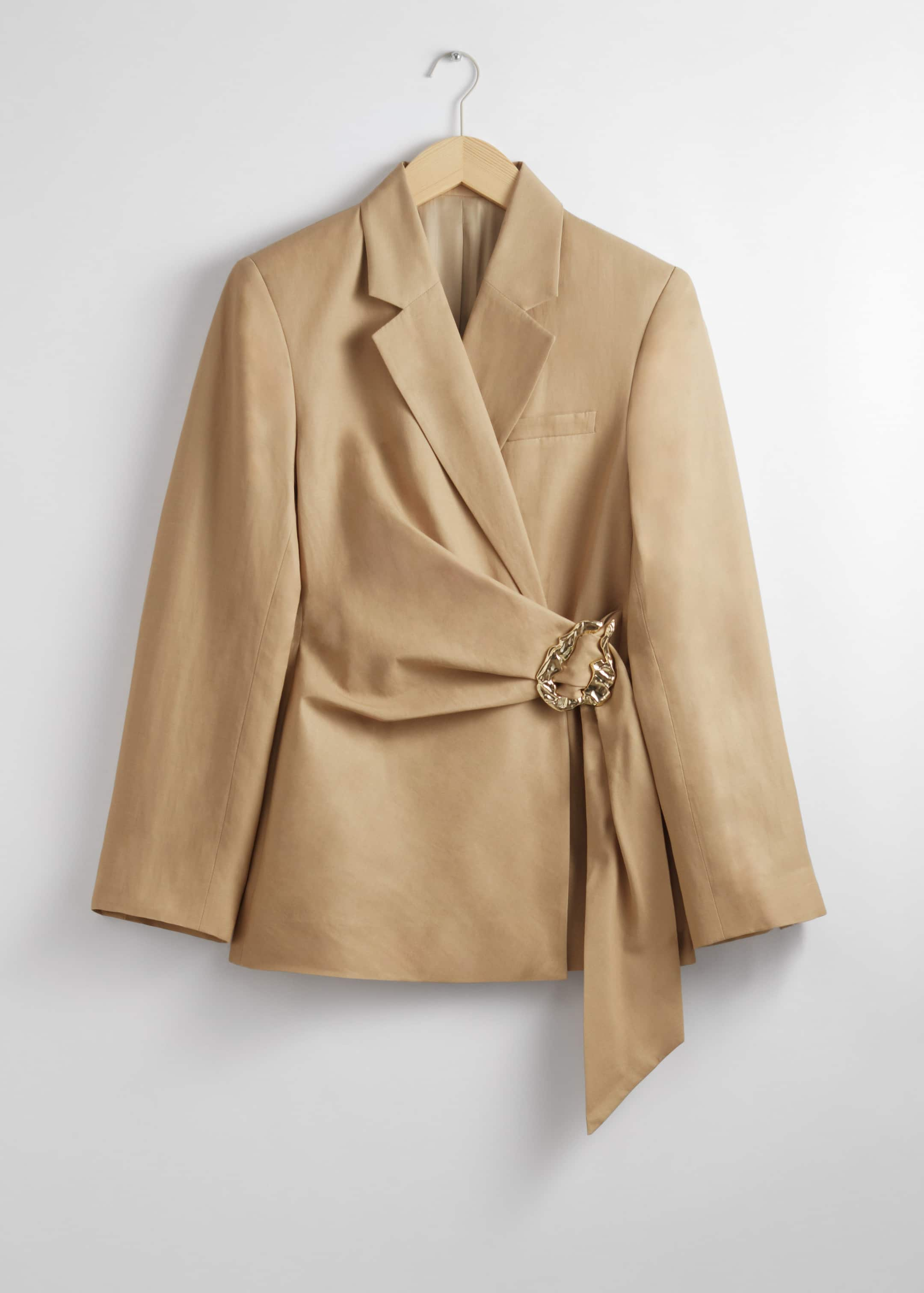 Gold-Buckle Blazer