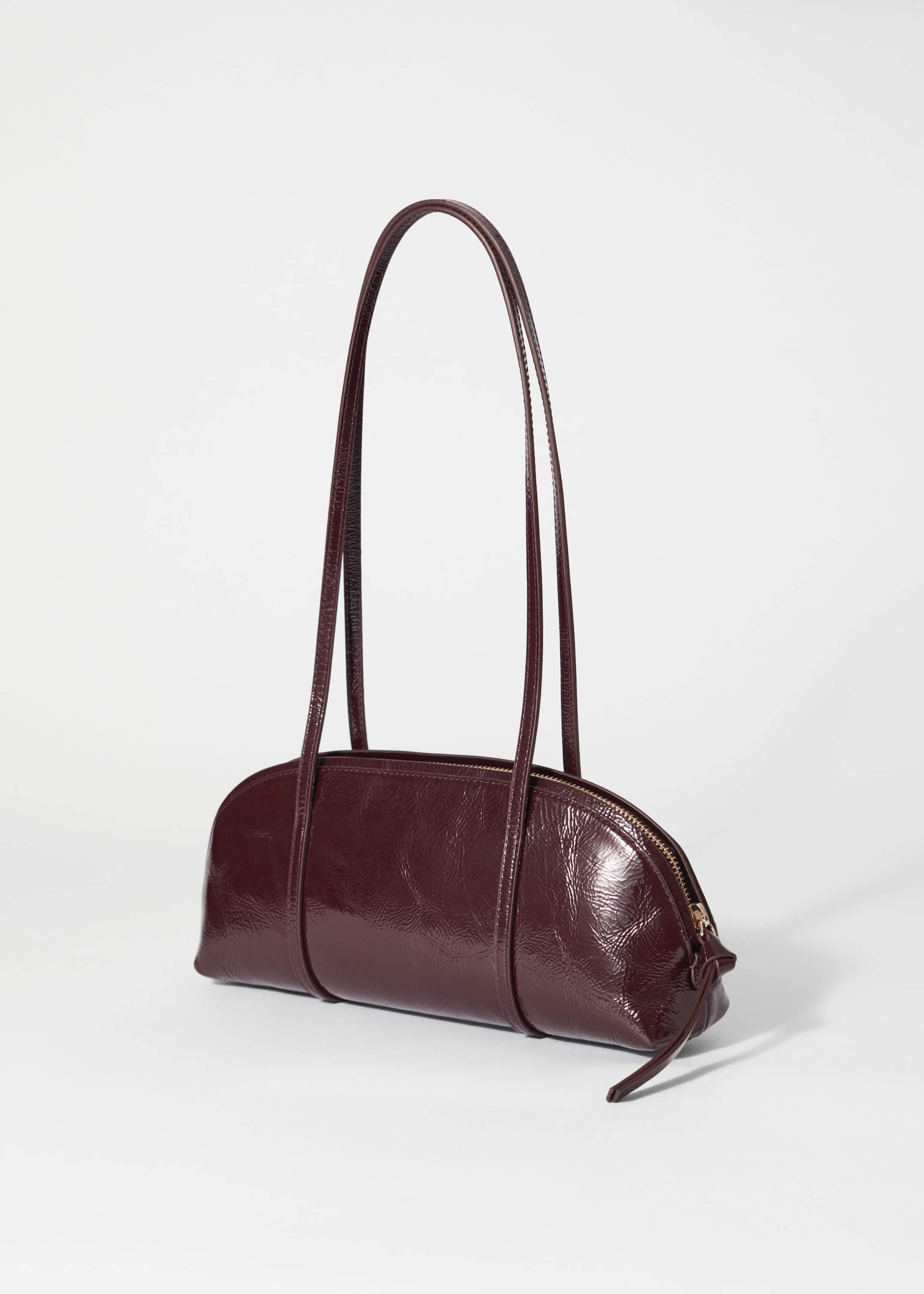 Leather Bowling Bag - Bordeaux - Still Life