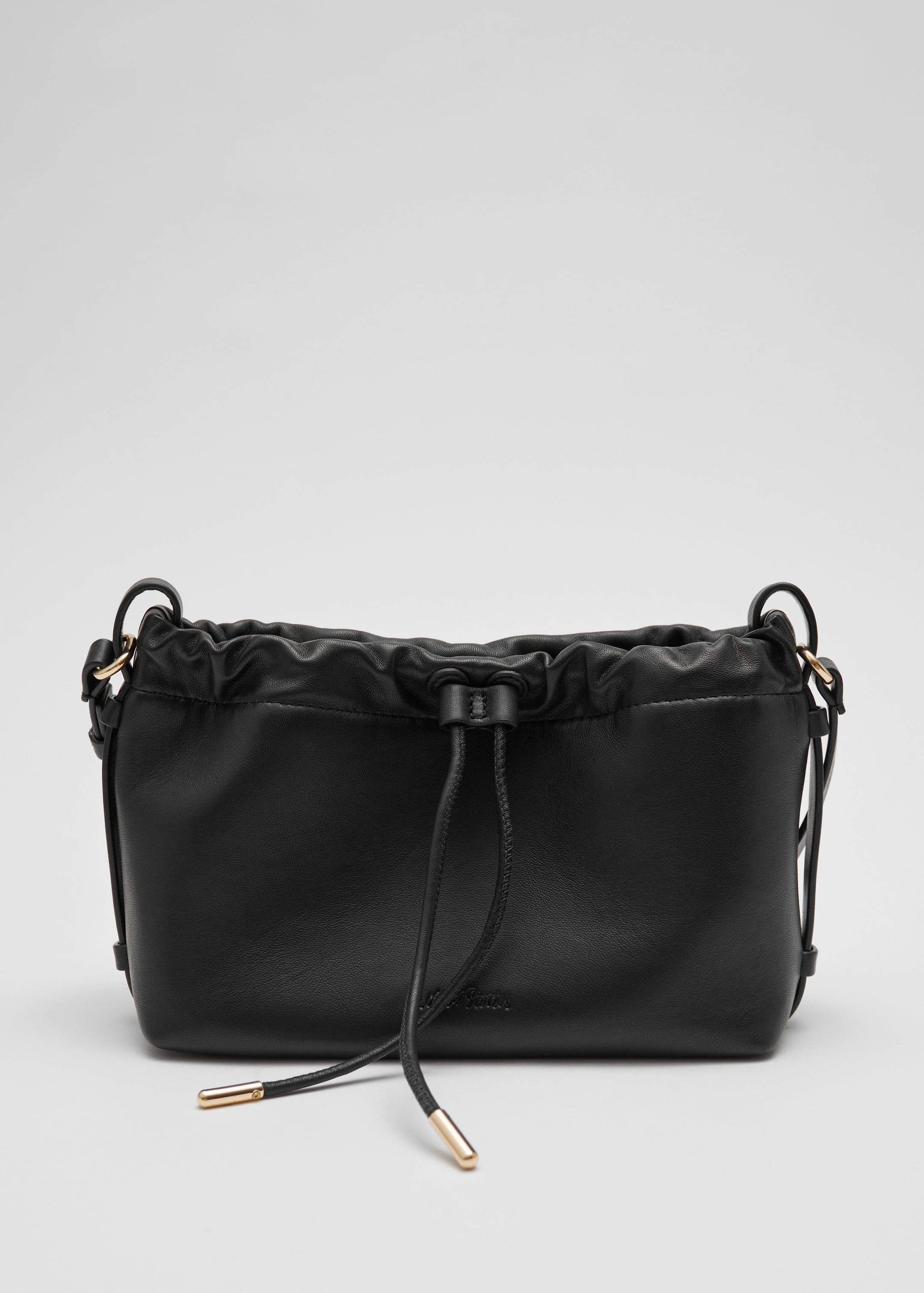 Leather Drawstring Tote