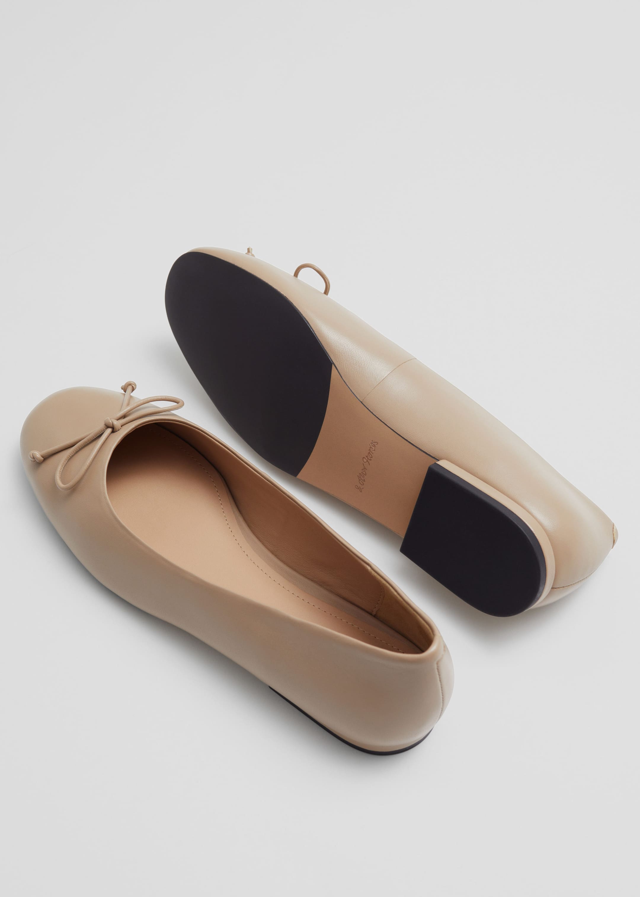 Leather Ballet Flats - {{variantName}} - Descriptive Detail