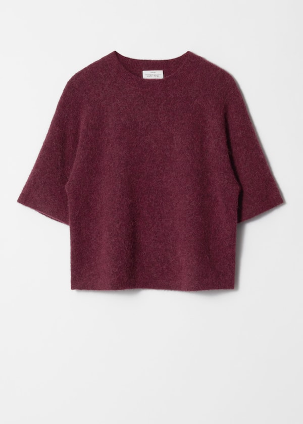 Alpaca-Blend Knitted Top