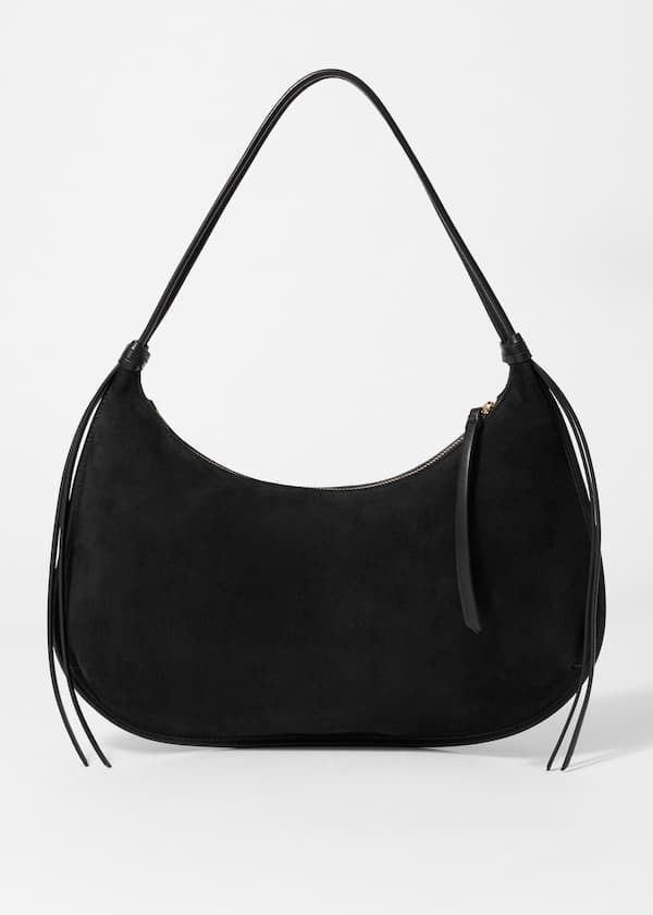 Fringed Suede Tote Bag