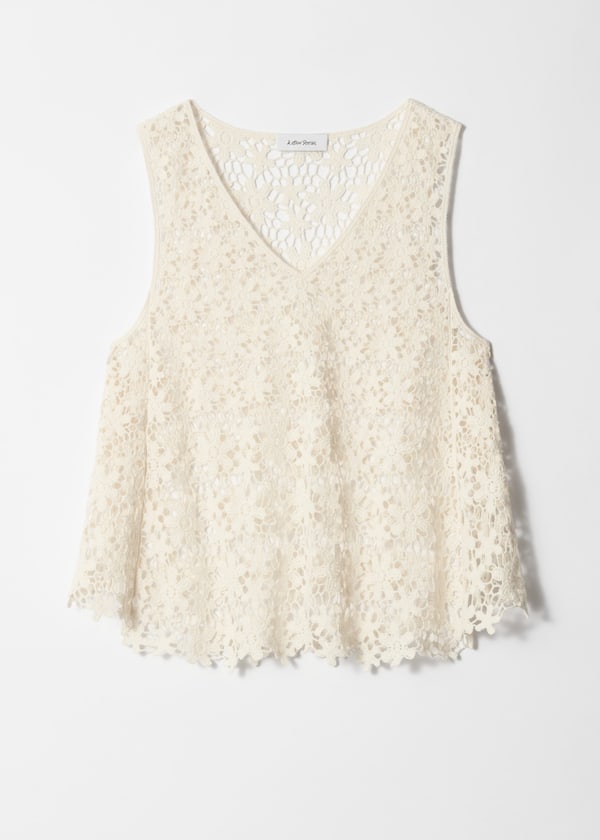Sleeveless Crochet Top