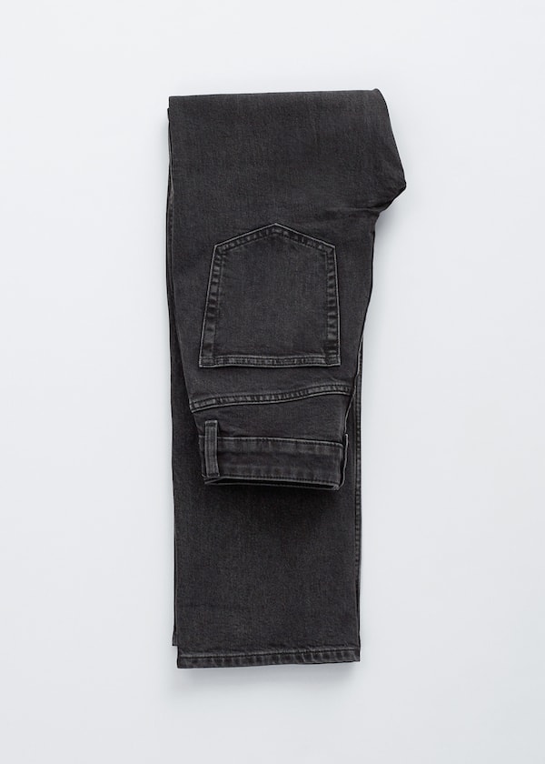 High-Waist Straight-Leg Jeans