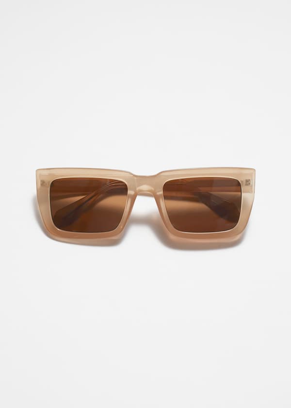 Oversized Square-Frame Sunglasses