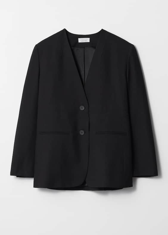 Collarless Blazer