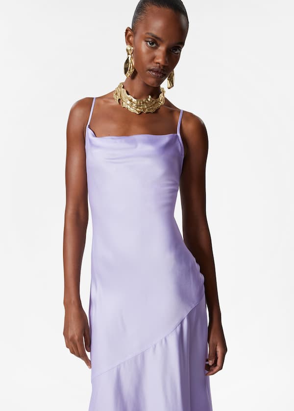 Satin Slip Midi Dress