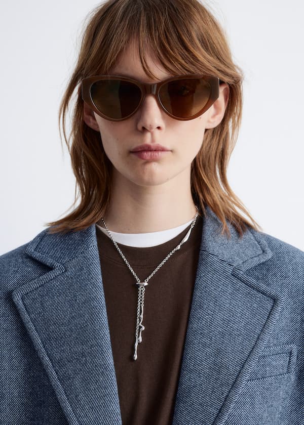 Drop Bead Lariat Necklace