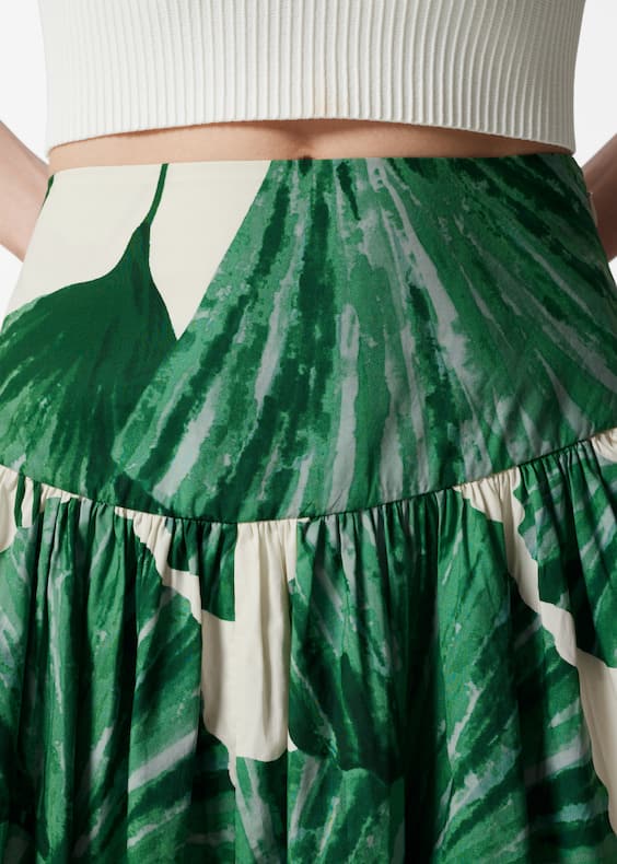 A-Line Midi Skirt