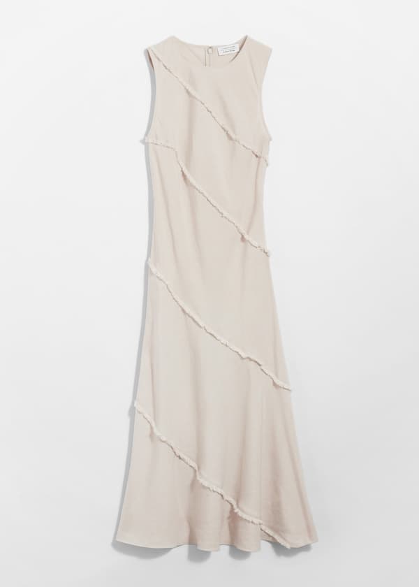 Sleeveless A-Line Midi Dress
