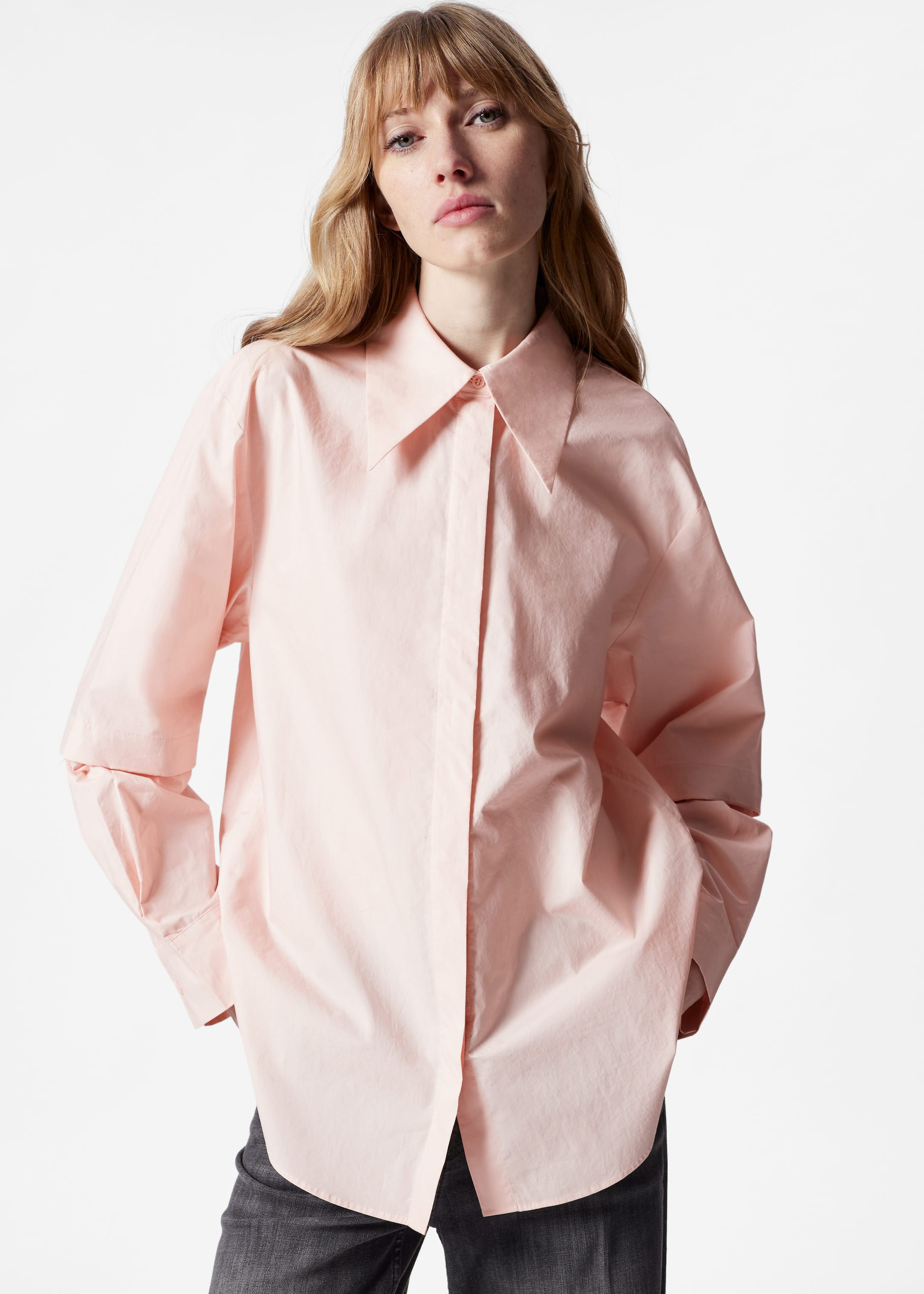 Image of Layered-Sleeve Shirt