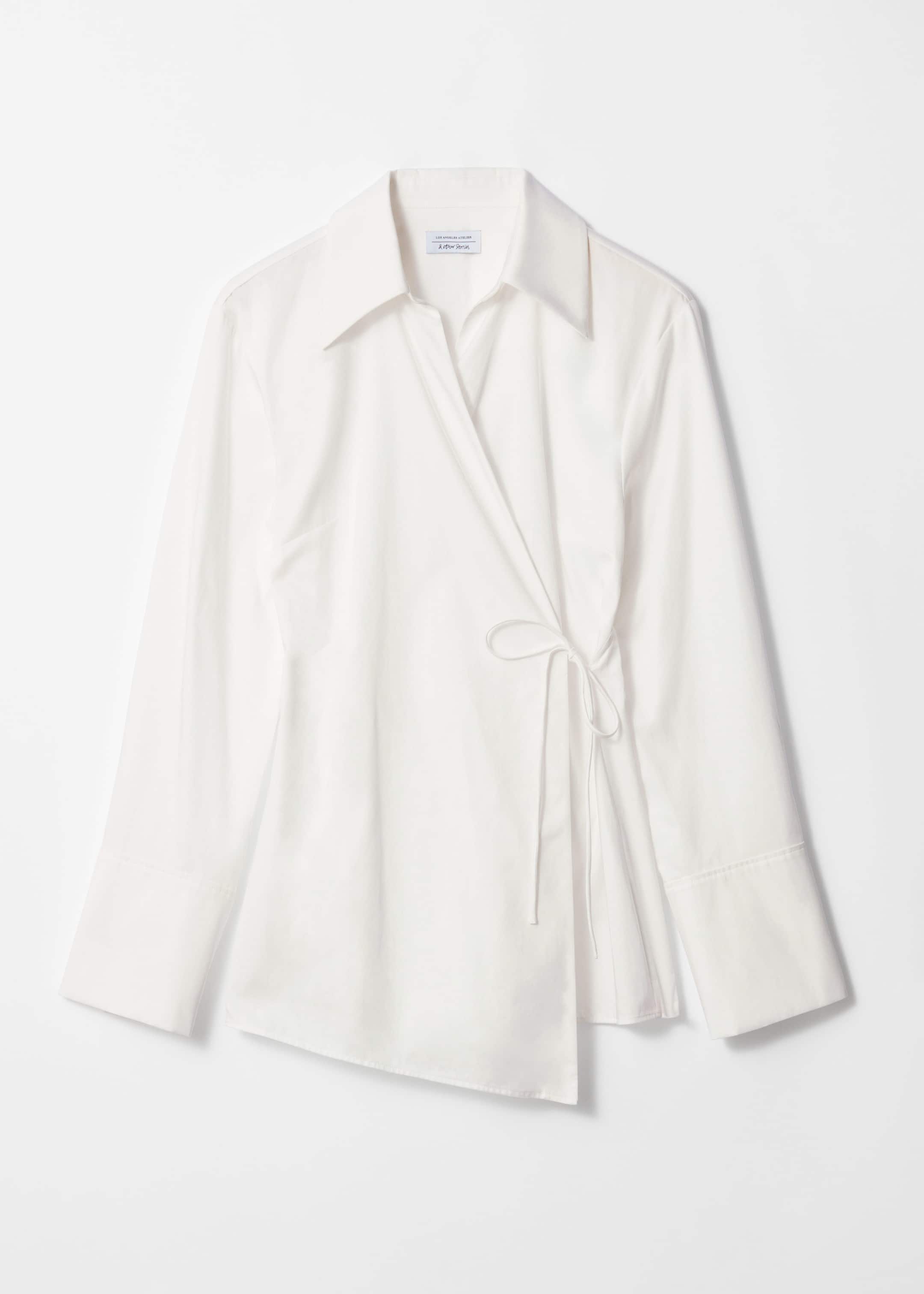 Cotton Wrap Shirt - White - Shirts - & Other Stories