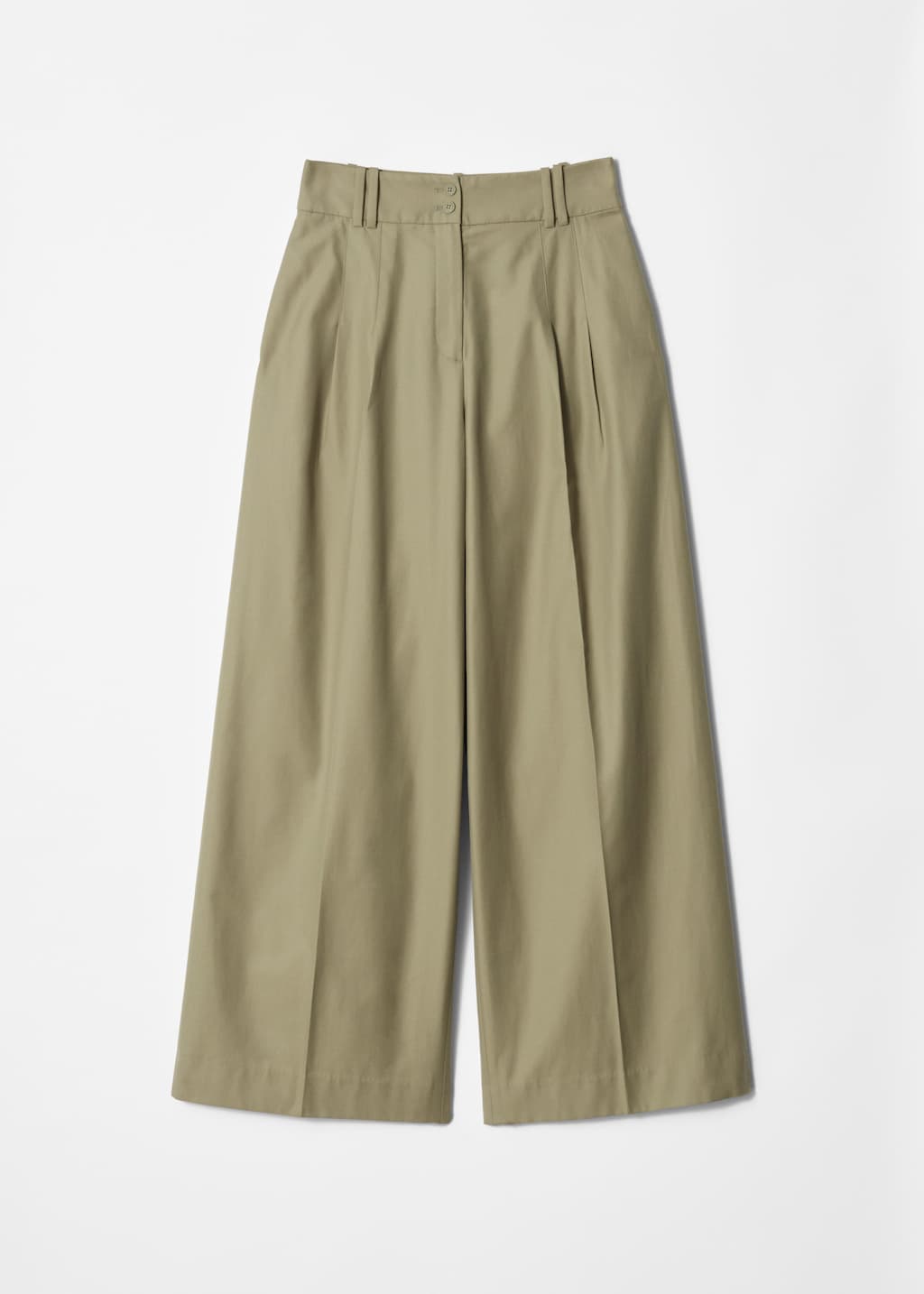 パンツ PLEATED TAILORED PANTS Smoky Green Tailored Pleated Pants | LEMAIRE