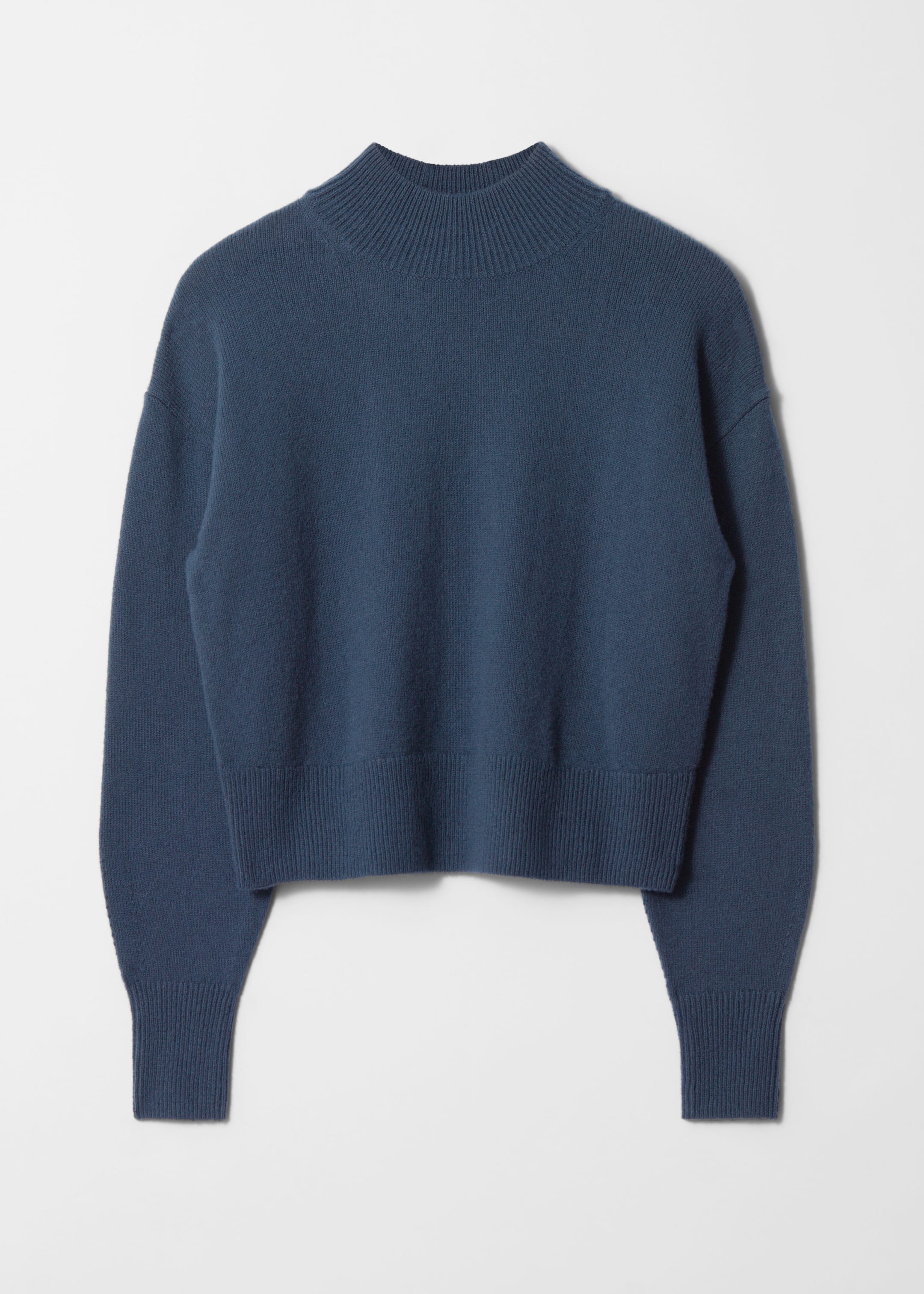 Mock Neck Jumper - Dark blue - Still Life