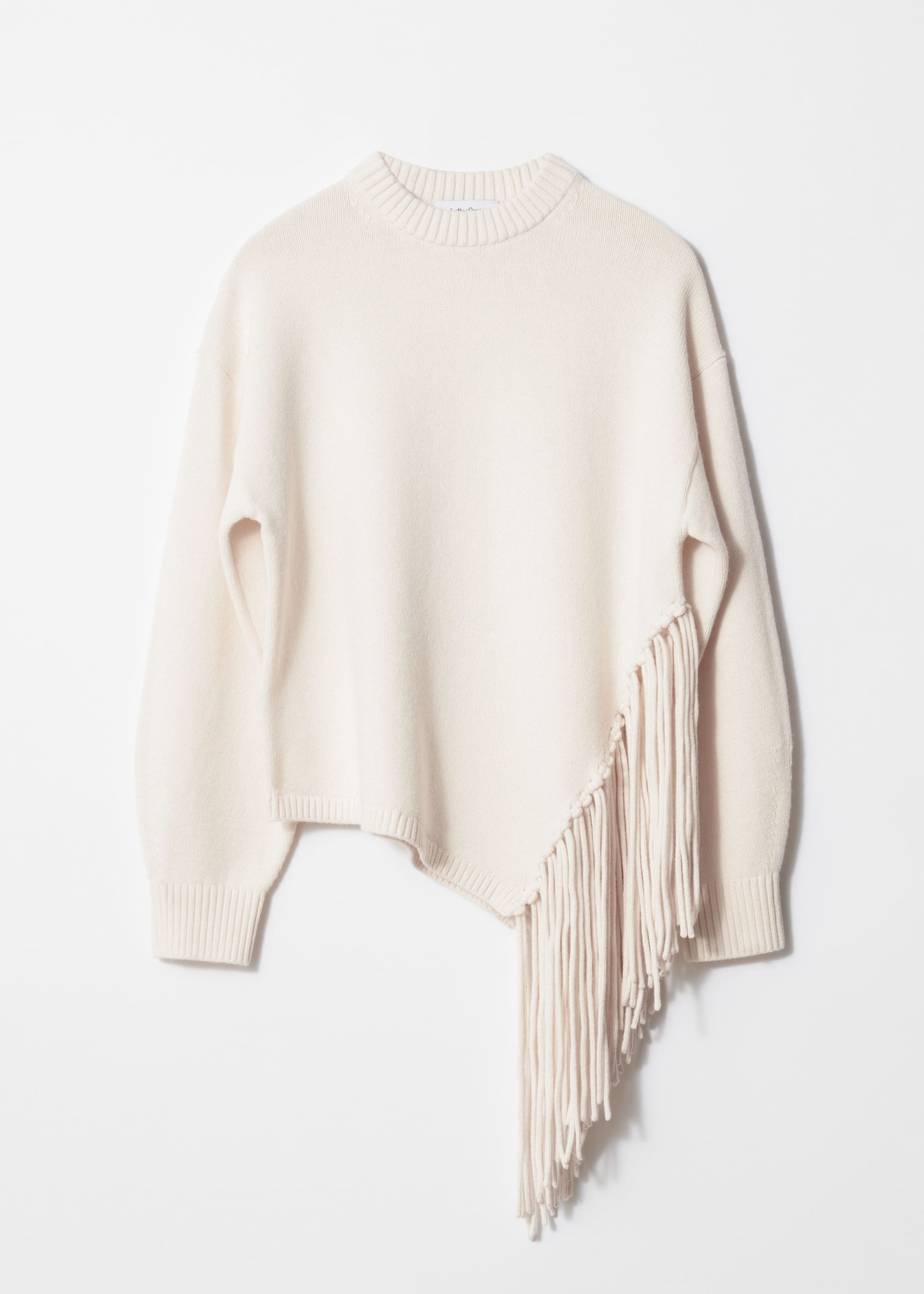 Asymmetric Fringe Sweater