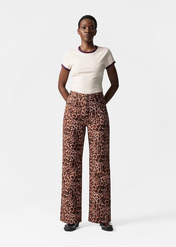 Leopard Print Trousers