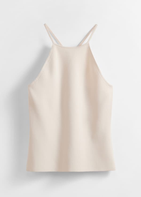 Criss-Cross Halterneck Top