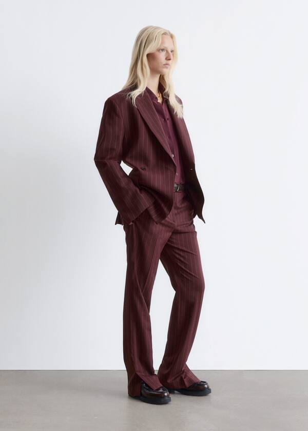 Double-Breasted Wool Blazer