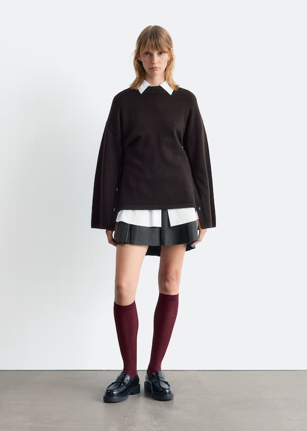 Button-Detailed Merino Jumper