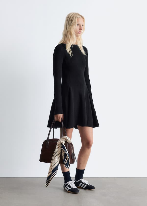 Rib Knit Mini Dress