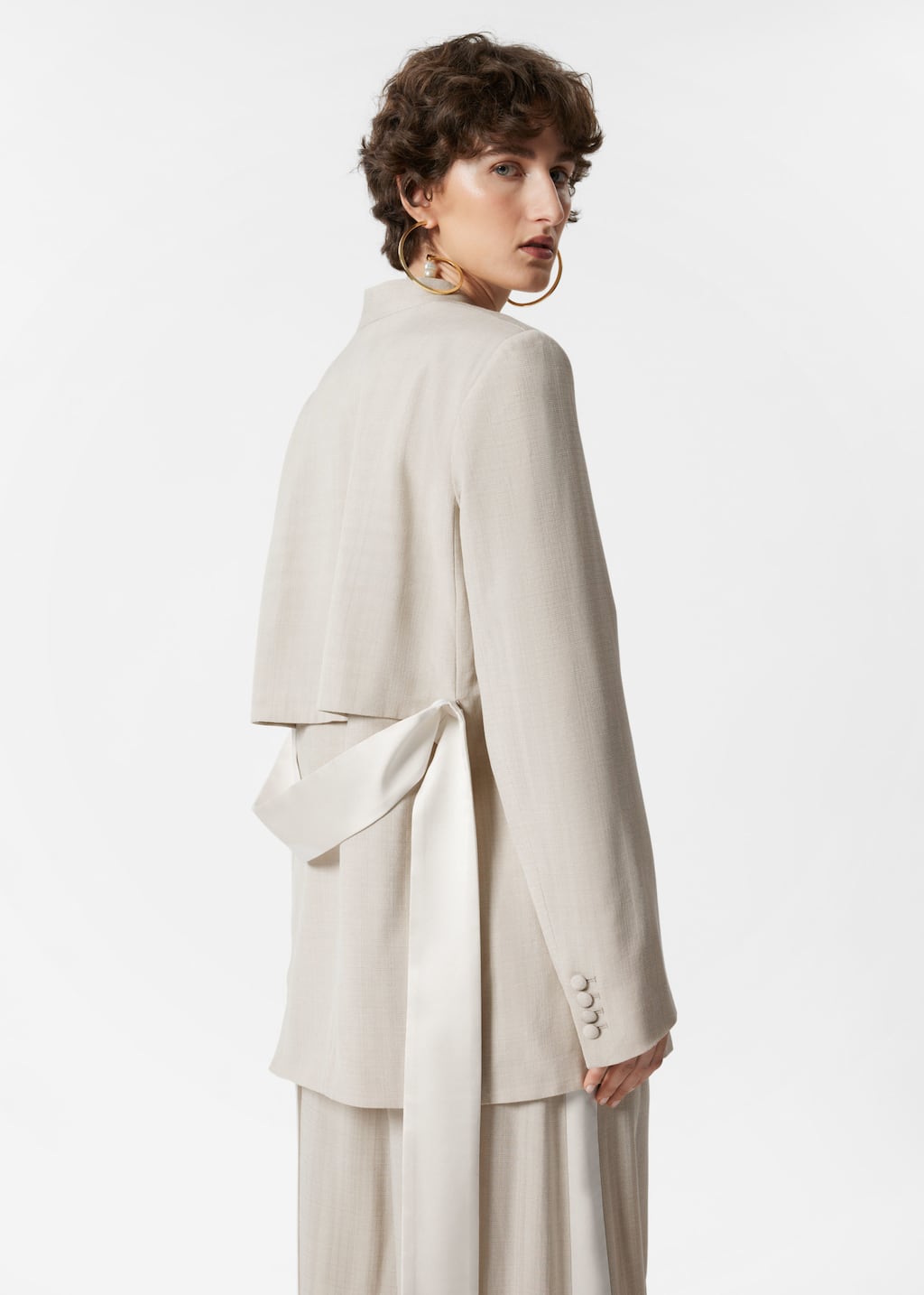 BEYOND CLOSET♥Parisian collarless wool jacket MUSINSA | BEYOND CLOSET Parisian collarless houndstooth wool