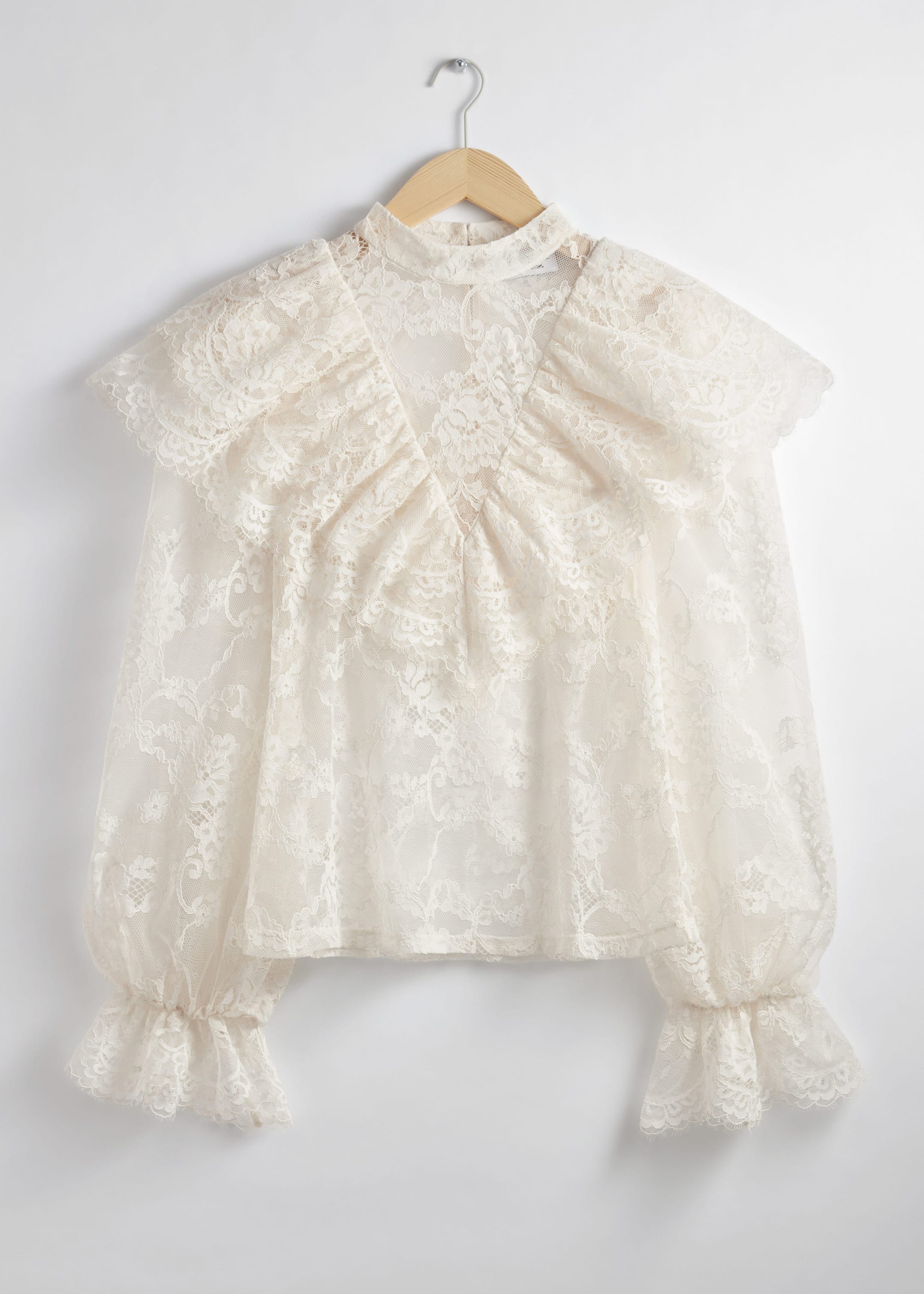 Ruffled Lace Blouse