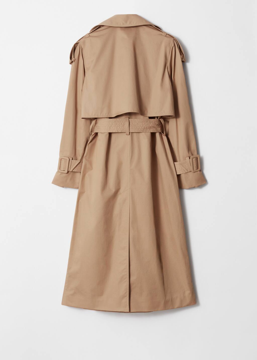 【l'aubeblanc】Belted Flare Trench coat Belted Flare Trench coat[Black] – L'AUBE BLANC