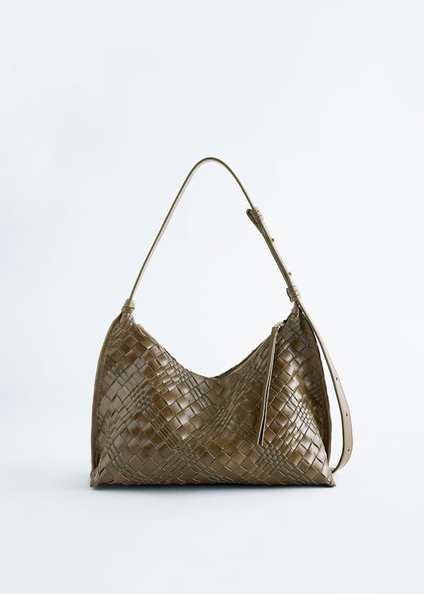 Interwoven Leather Crossbody Bag