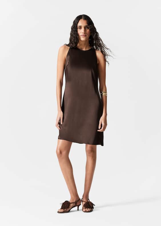 Satin Mini Dress