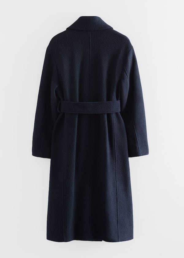 Voluminous Belted Wool Coat