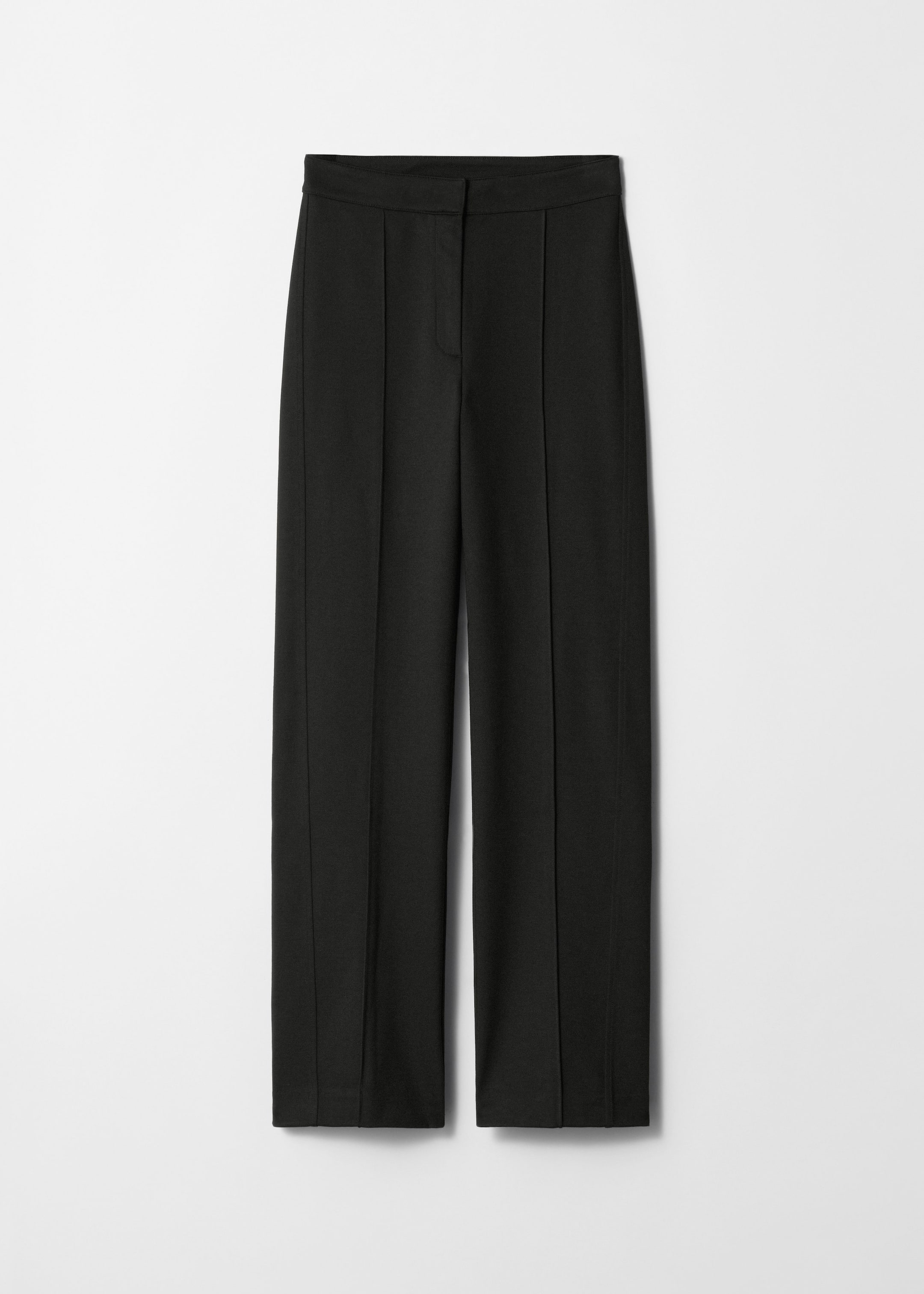 Straight-Leg Trousers - Black - Still Life