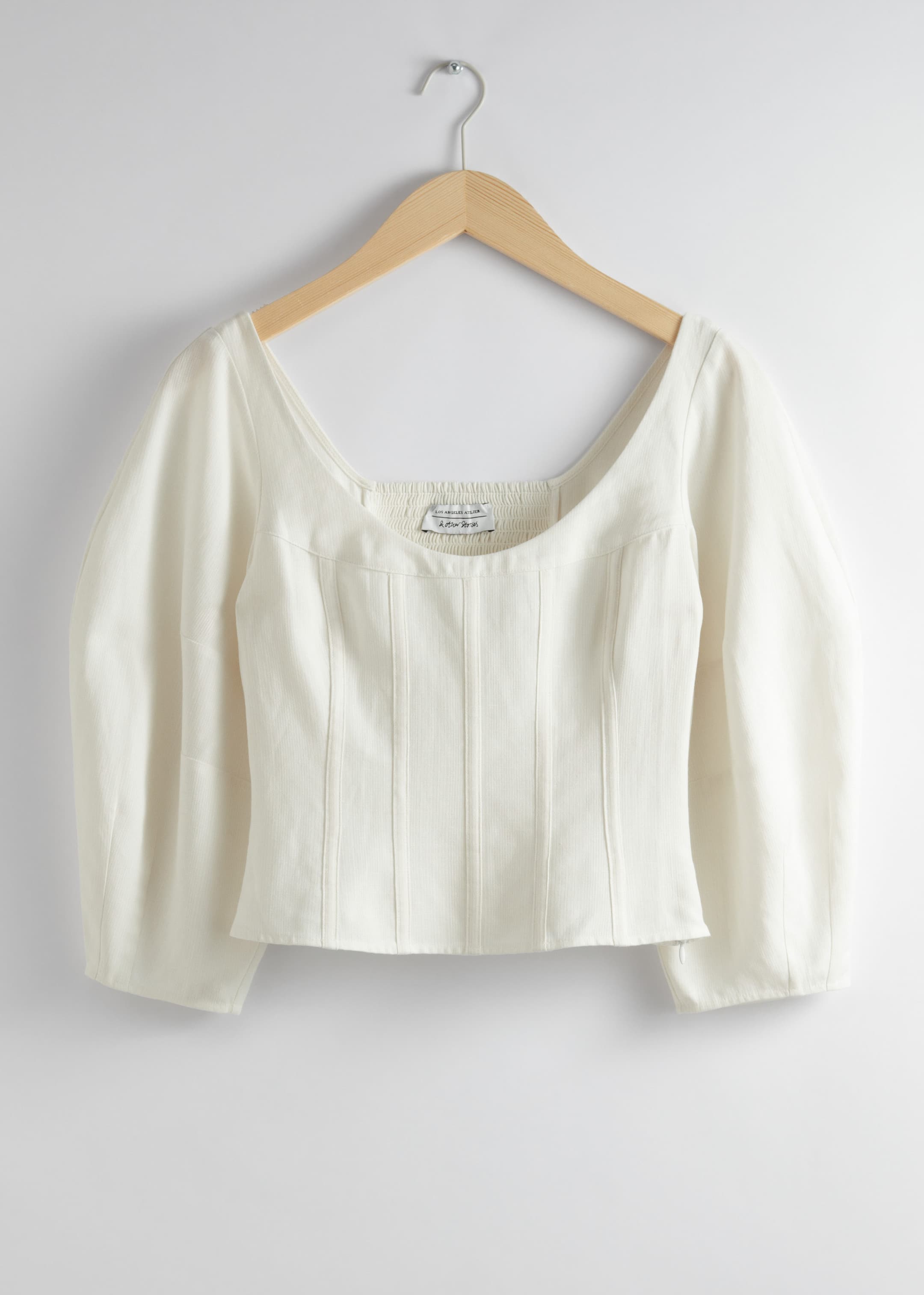 Image of Cropped Corset Blouse