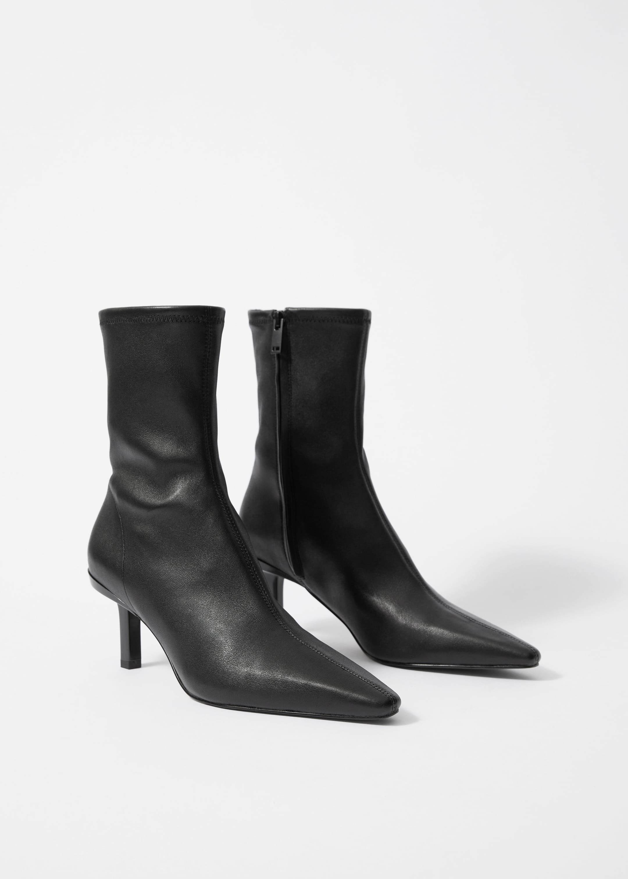 Bottines en cuir extensible - Cuir noir - Still Life