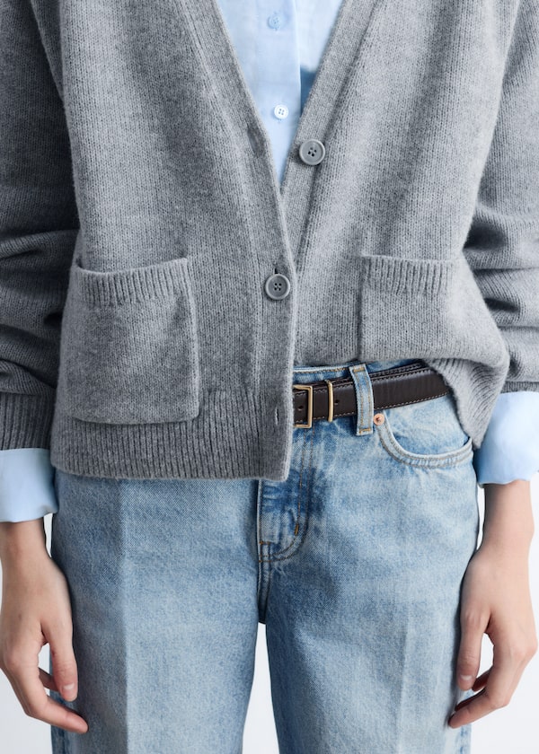 Patch-Pocket Cardigan