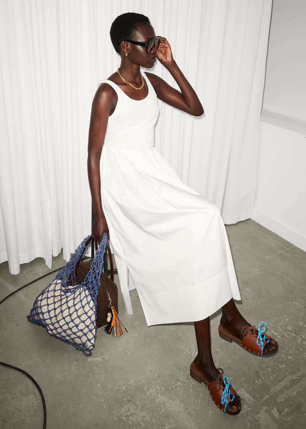 “& Other Stories” Ruched Leather Ballet Flats & OTHER STORIES Ballet flats - Women | FASHIOLA.com