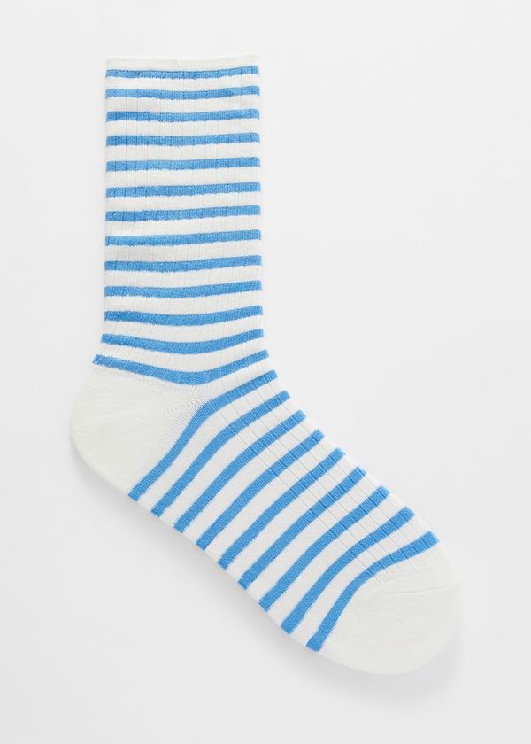 Striped Rib Socks