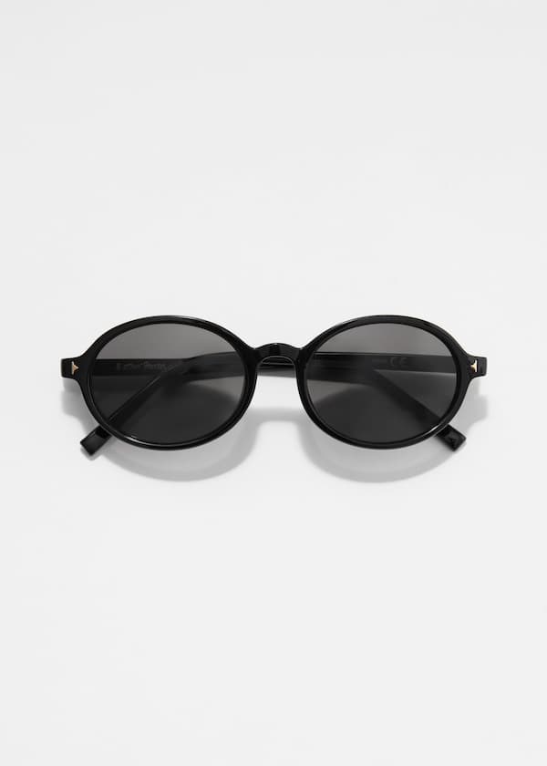 Oval-Frame Sunglasses