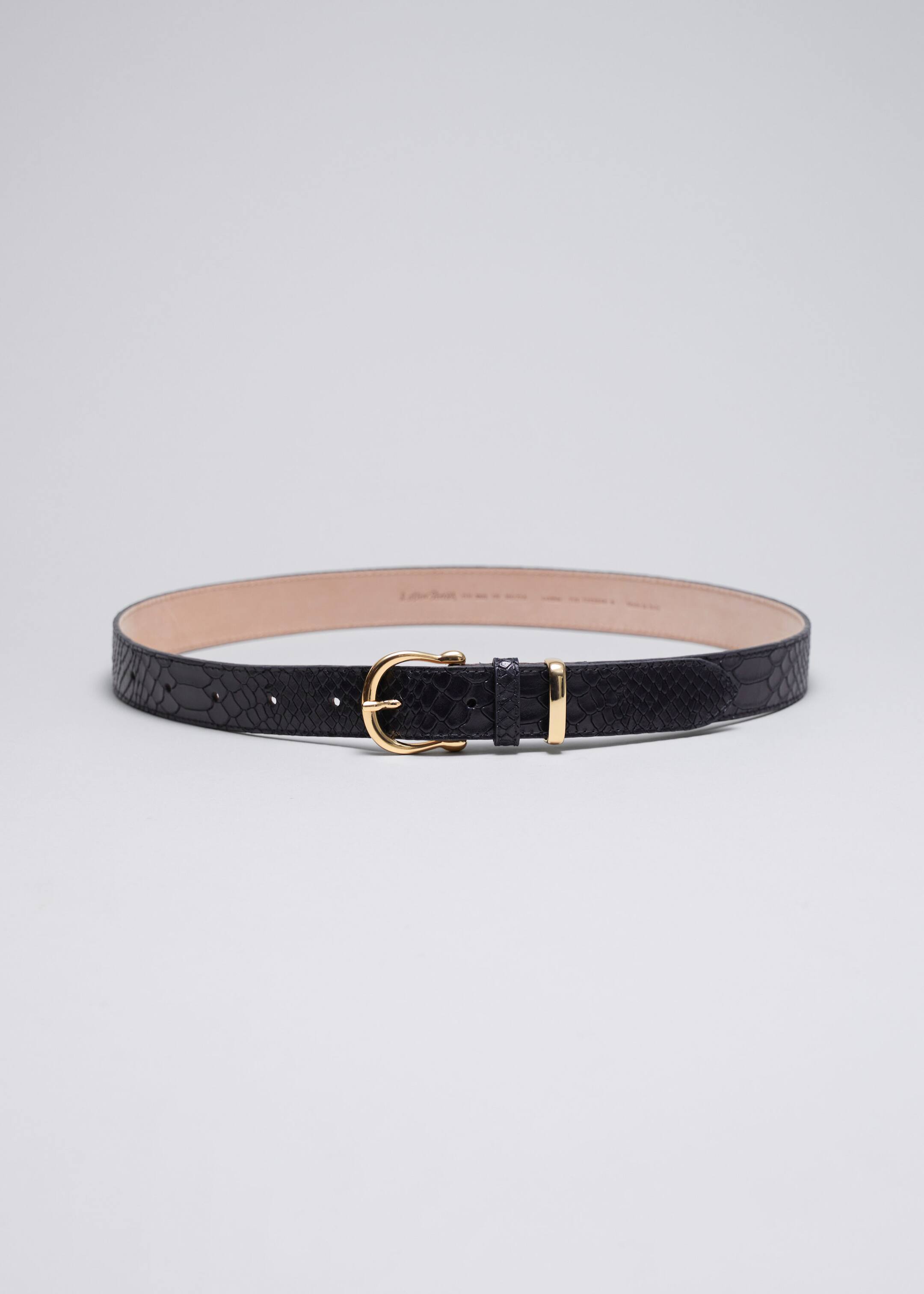 Image of Ceinture en cuir croco