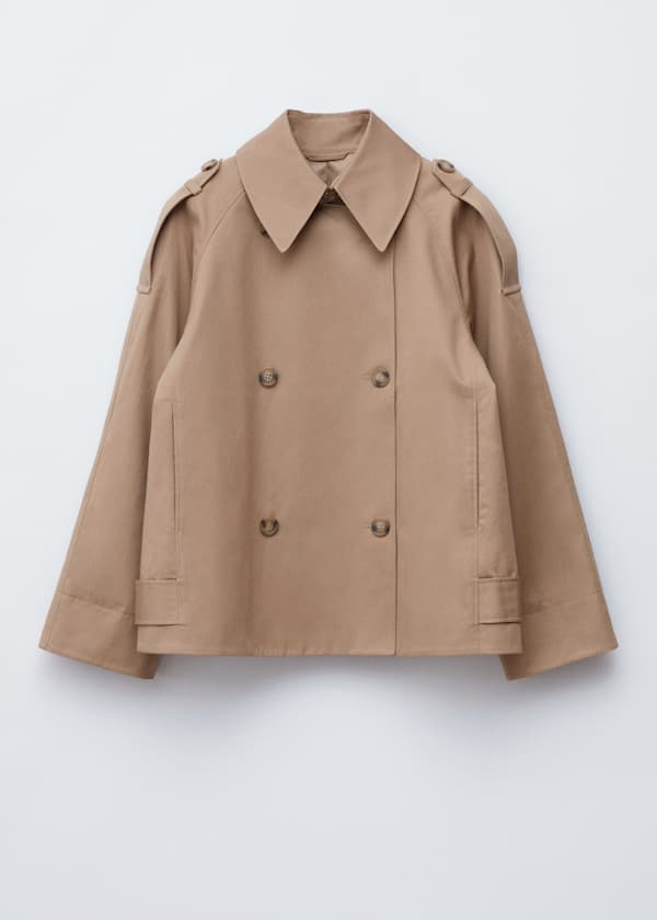 Double-Breasted Trench Jacket