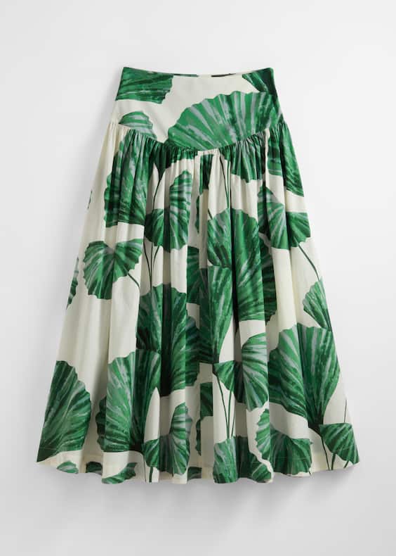 A-Line Midi Skirt