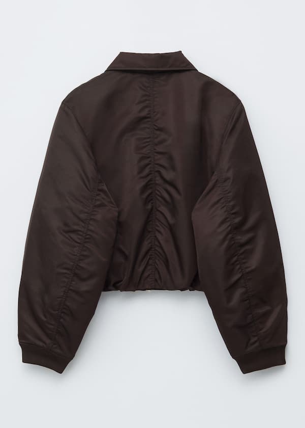 Cropped Bomber Jacket