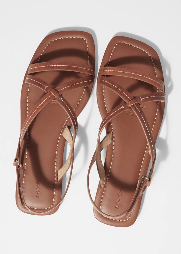 Strappy leather sandals