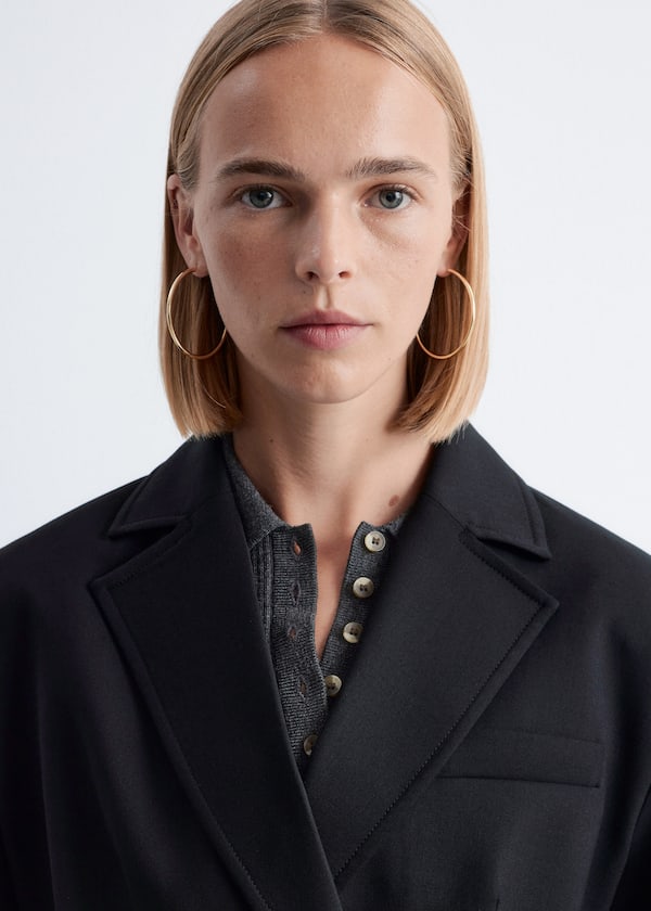 Double-Breasted Wool Blazer