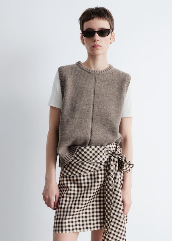 Checkered Mini Skirt