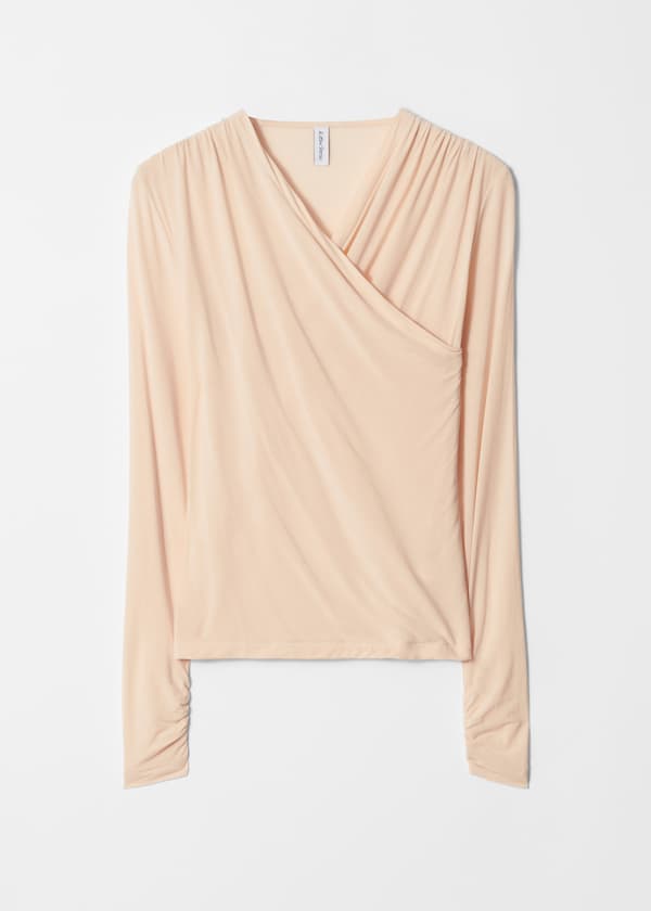 Draped Crossover Top