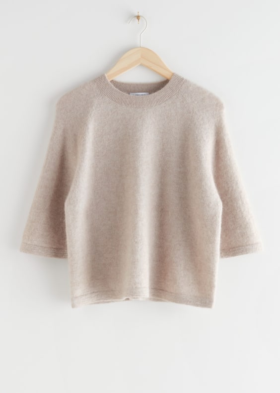 Alpaca-Blend Knitted Top