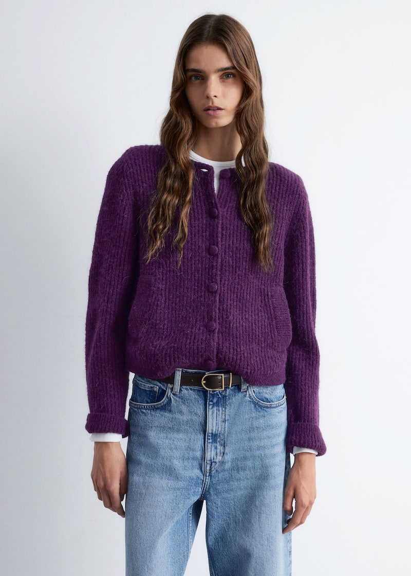 Rib-Knit Cardigan